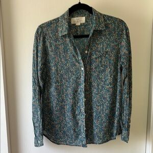 Trovata Birds of Paradise Floral Shirt XS